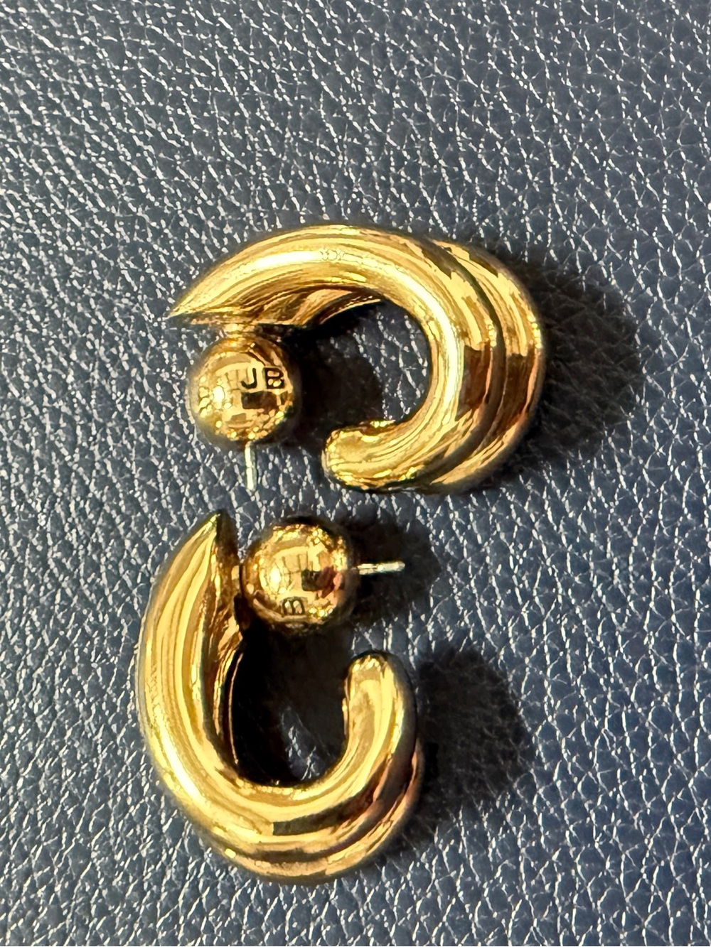 Jenny Bird Florence Gold Double Hoop Earrings - Women Jewelry - Picture 7 of 7